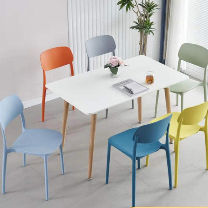 TouchsmartEF | Nordic simple plastic integrated molding chair household thickened versatile stackabl
