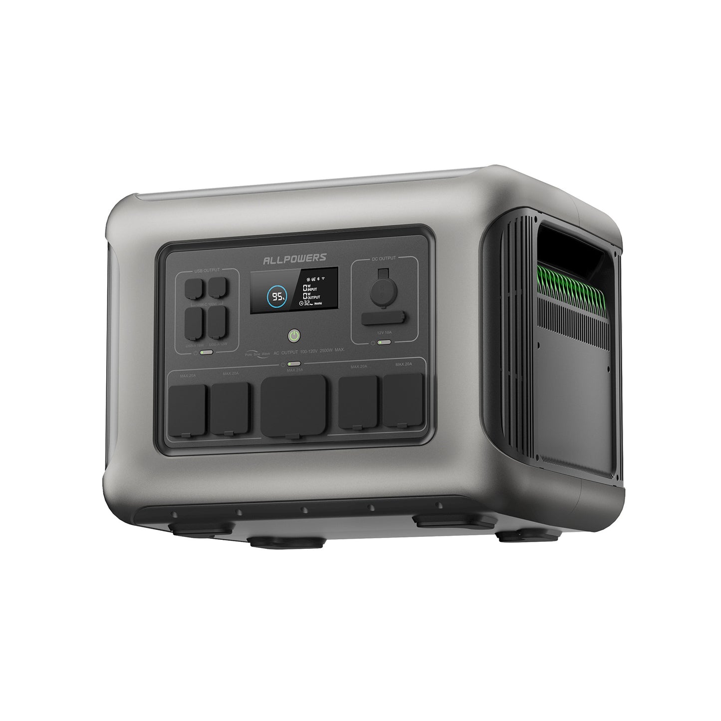 TouchsmartEF | ALLPOWERS Outdoor Power Supply Large Capacity 2500W Lithium Iron Phosphate Energy Sto