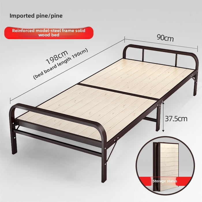 Single folding bed siesta small bed iron frame