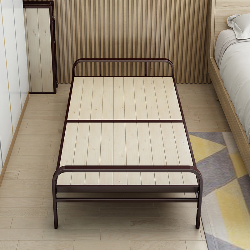 TouchsmartEF | Single folding bed 80cm rental room simple nap small bed dormitory 1 meter iron frame