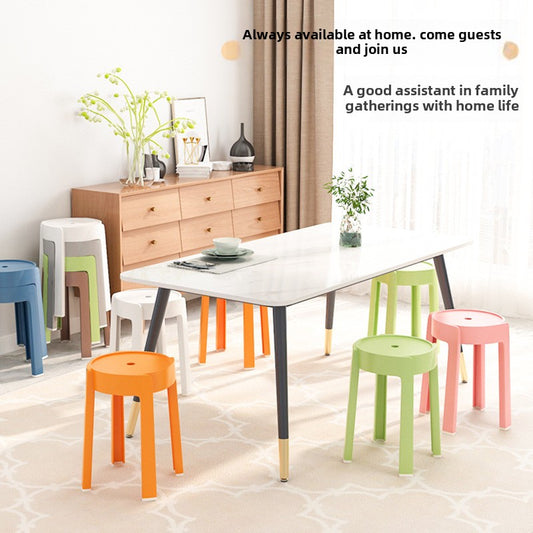 TouchsmartEF | Living room dining room plastic stools can be stacked for storage