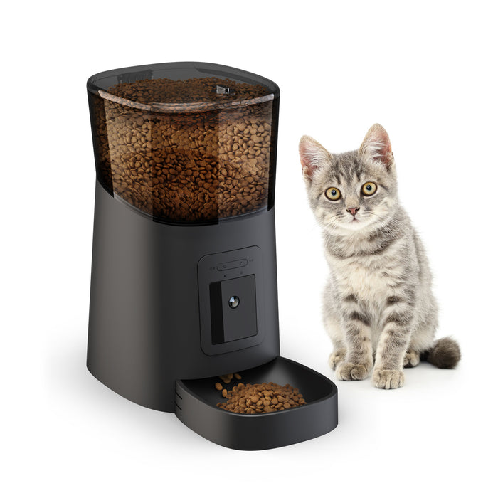 Pet smart feeder, video 1080P can manually adjust the camera angle