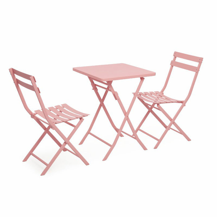 Milk tea shop outdoor folding table and chair combination cafe dessert simple outdoor swing chair set
