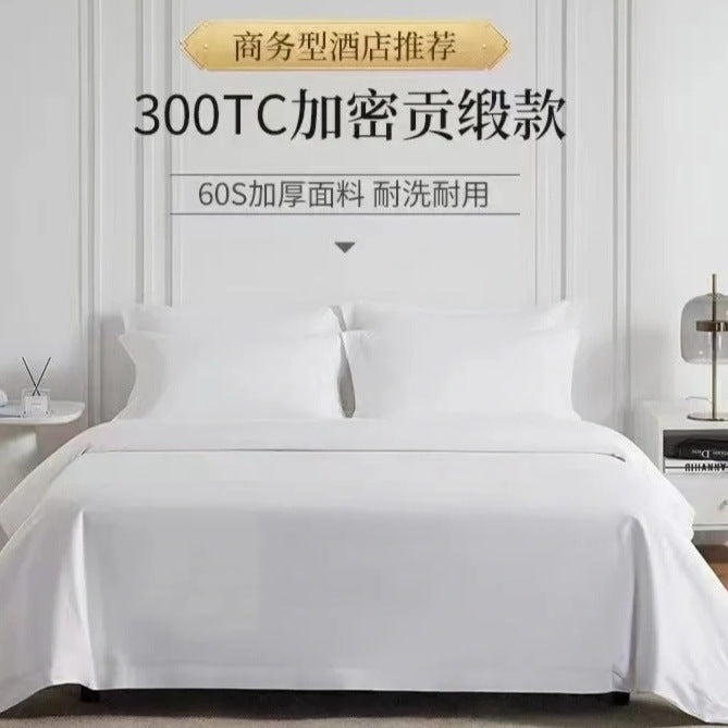 Luxury pillowcases, bed sheets, double bed sheets, duvet covers for pure white hotels