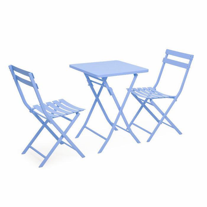 Milk tea shop outdoor folding table and chair combination cafe dessert simple outdoor swing chair set