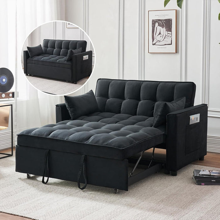 New multifunctional fabric sofa bed modern simple foldable dual-purpose Internet celebrity small apartment study sofa