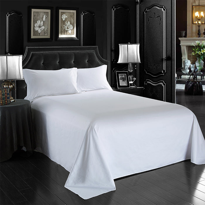 Wholesale grinding hotel hotel four-piece imitation pure cotton white linen bed and breakfast hospital dormitory bed sheet quilt cover