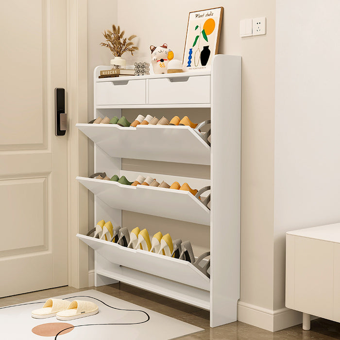 Ultra-thin shoe cabinet, tipping bucket at the door of the home, entrance cabinet, indoor storage, narrow shoe rack