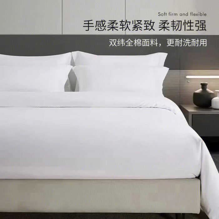 Luxury pillowcases, bed sheets, double bed sheets, duvet covers for pure white hotels