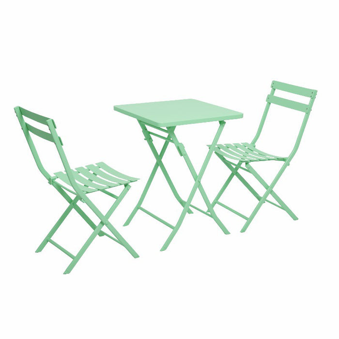 Milk tea shop outdoor folding table and chair combination cafe dessert simple outdoor swing chair set
