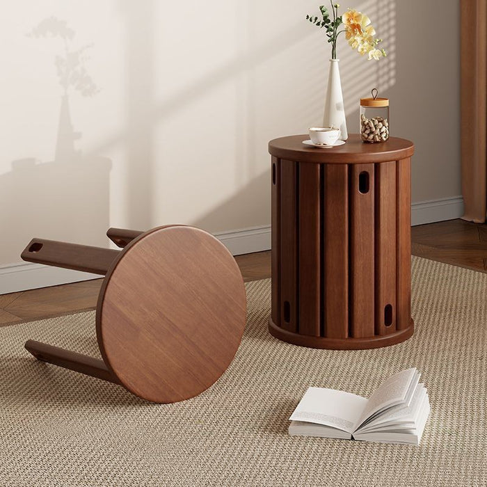 Solid wood stool household stackable bench combination does not take up space dining table chairs square stool dining room spare stool stacking stool