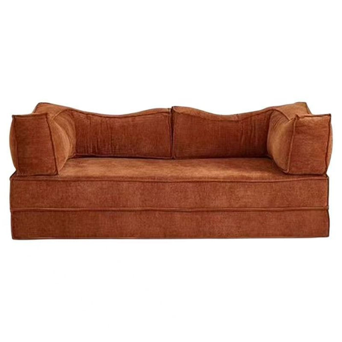 Fabric sofa living room small apartment rental house single double compression sofa dismantling and washing integrated dual-purpose folding sofa bed