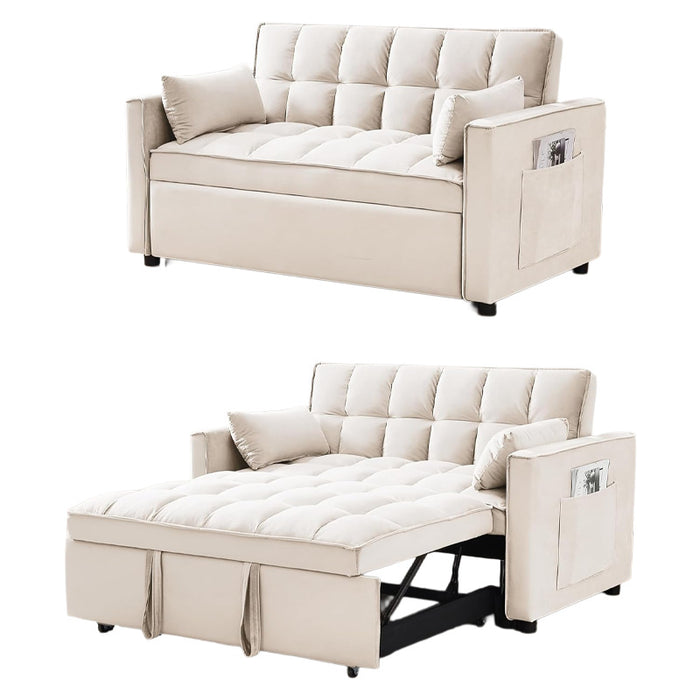 New multifunctional fabric sofa bed modern simple foldable dual-purpose Internet celebrity small apartment study sofa