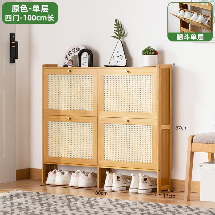 Simple shoe rack household door multi-layer with door dust-proof entry shoe rack shoe cabinet high vertical integrated storage rack