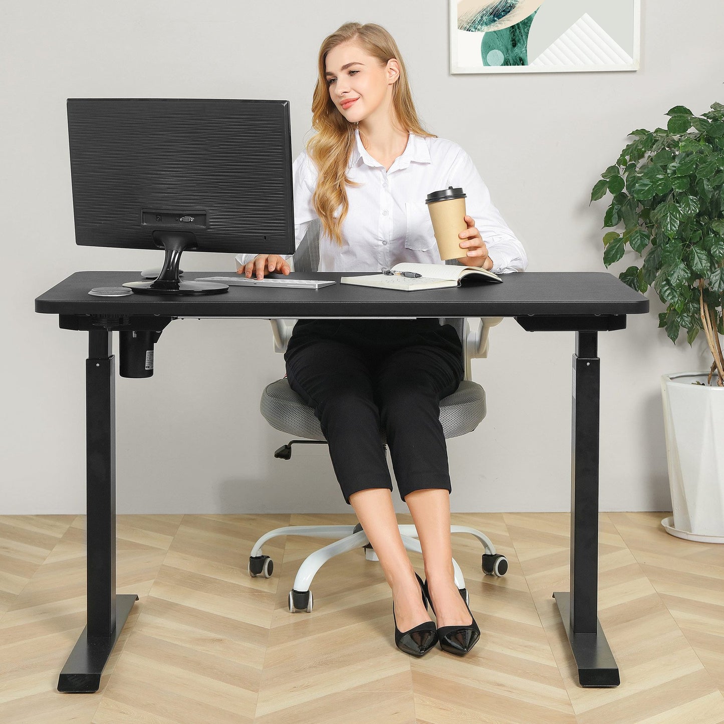 TouchsmartEF | Electric lifting table, countertop, office computer, writing desk