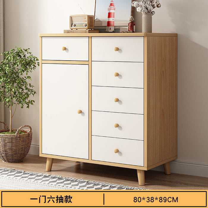 chest of drawers, locker, storage cabinet, bedroom cabinet, bucket cabinet, living room against the wall, simple modern drawer storage bookcase