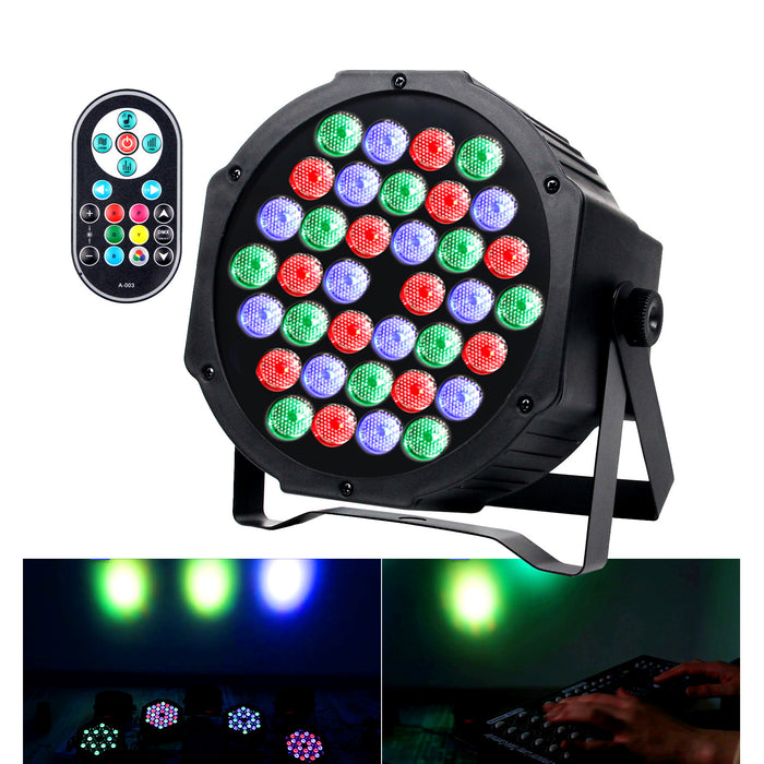 36 led par lights voice-activated dyeing background projection light KTV bar stage light Christmas projection advertising wedding lights