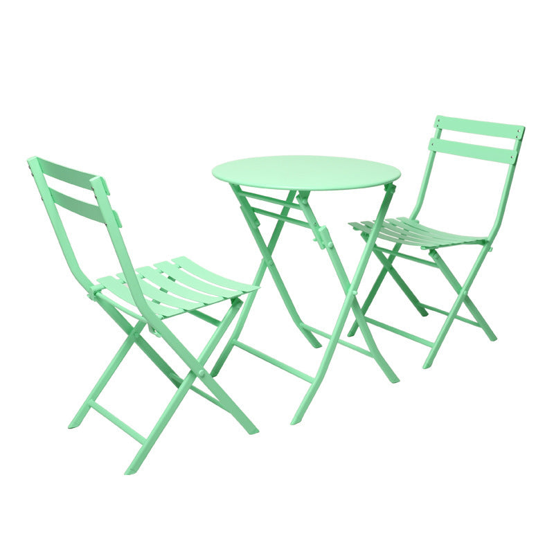 TouchsmartEF | Milk tea shop outdoor folding table and chair combination cafe dessert simple outdoor