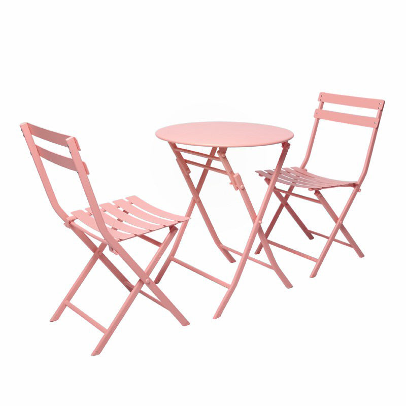 TouchsmartEF | Milk tea shop outdoor folding table and chair combination cafe dessert simple outdoor