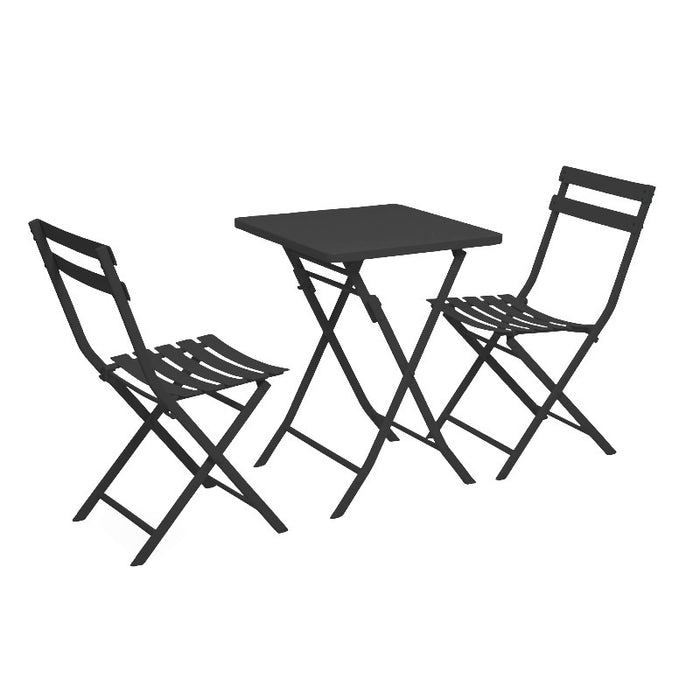 Milk tea shop outdoor folding table and chair combination cafe dessert simple outdoor swing chair set