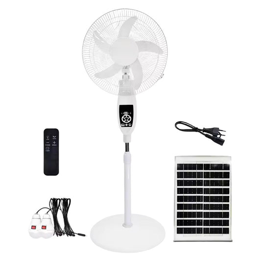 TouchsmartEF 16" Solar Floor Fan | High-Capacity Battery & Emergency Light
