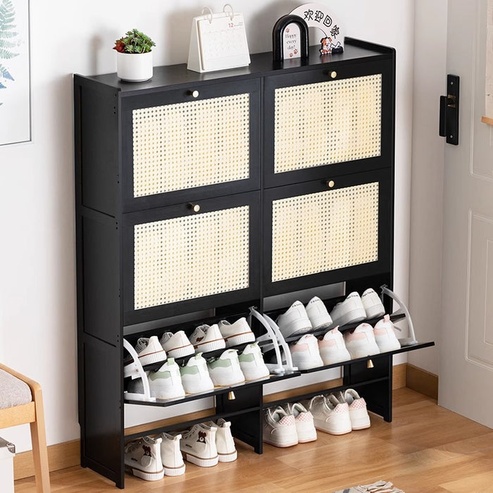 Simple shoe rack household door multi-layer with door dust-proof entry shoe rack shoe cabinet high vertical integrated storage rack