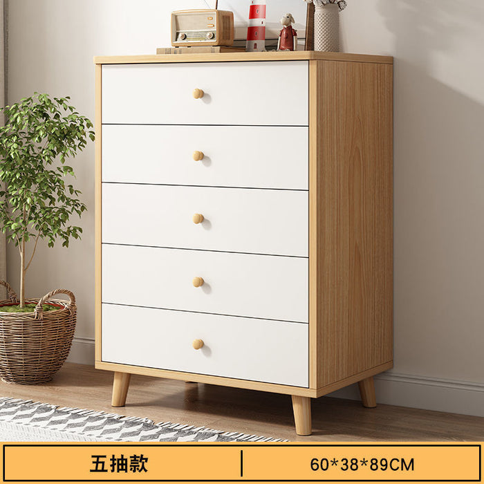 chest of drawers, locker, storage cabinet, bedroom cabinet, bucket cabinet, living room against the wall, simple modern drawer storage bookcase
