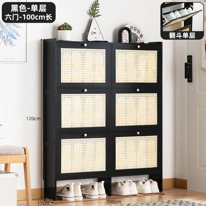Simple shoe rack household door multi-layer with door dust-proof entry shoe rack shoe cabinet high vertical integrated storage rack
