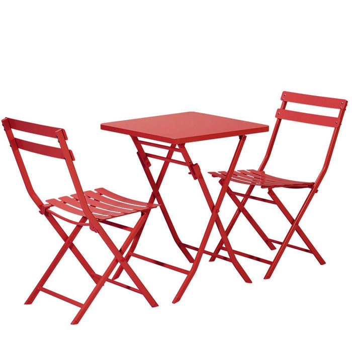 Milk tea shop outdoor folding table and chair combination cafe dessert simple outdoor swing chair set