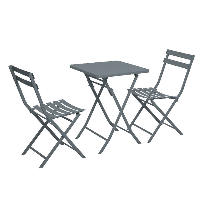 Milk tea shop outdoor folding table and chair combination cafe dessert simple outdoor swing chair set