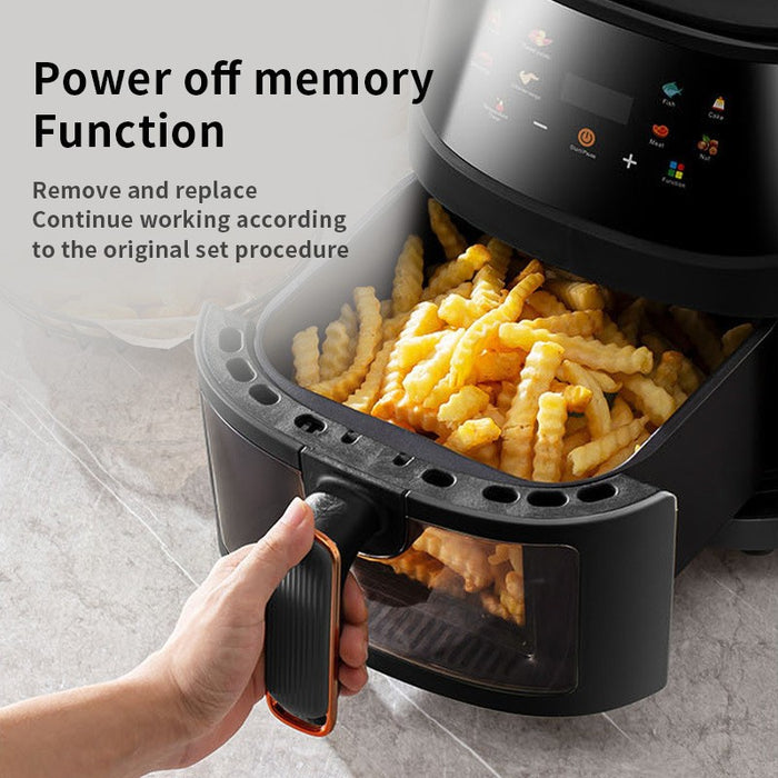 Large capacity smart touch oven visual multi-function air electric fryer electric fryer French fries machine