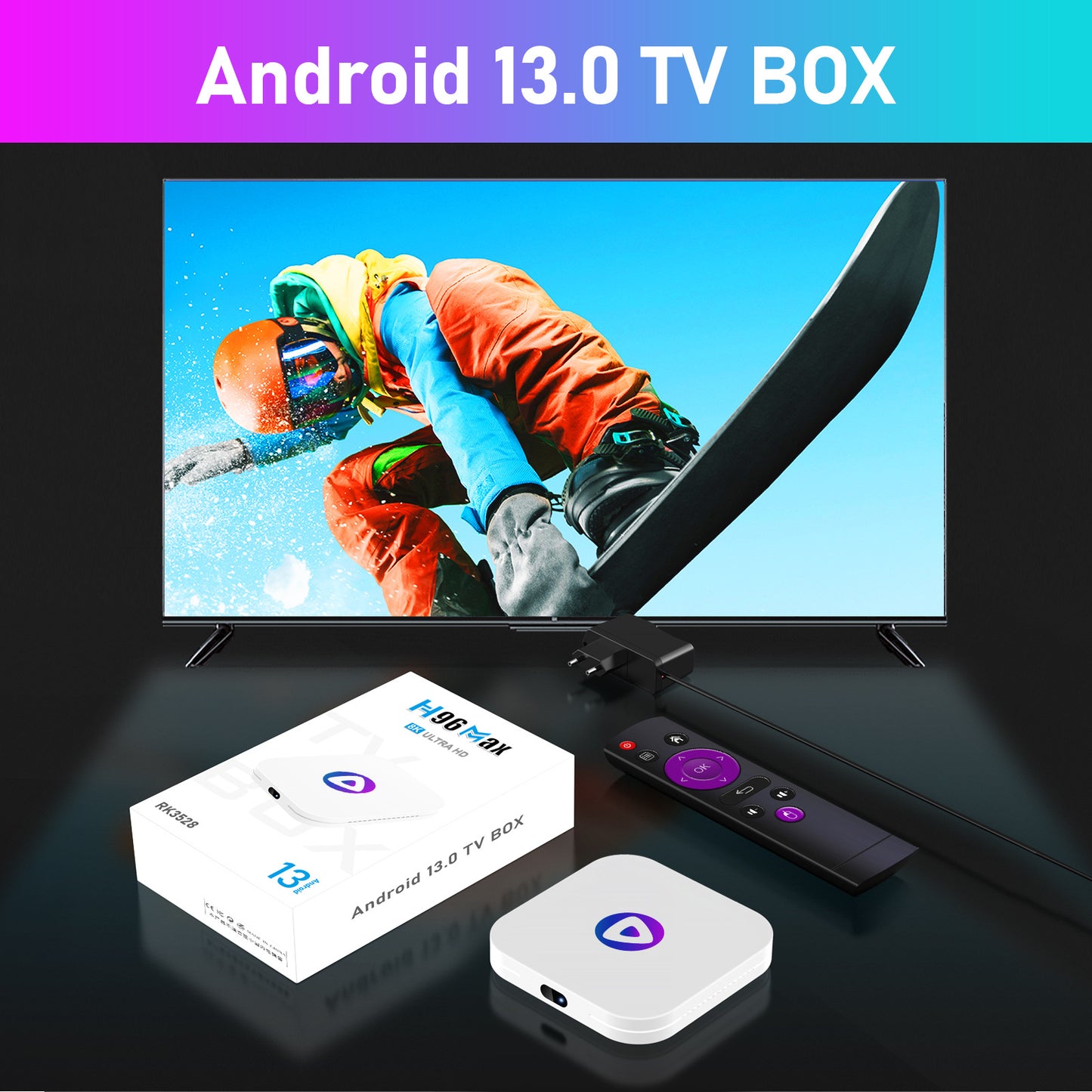 TouchsmartEF | H96max Network Set-Top Box Rk3528 Android 13