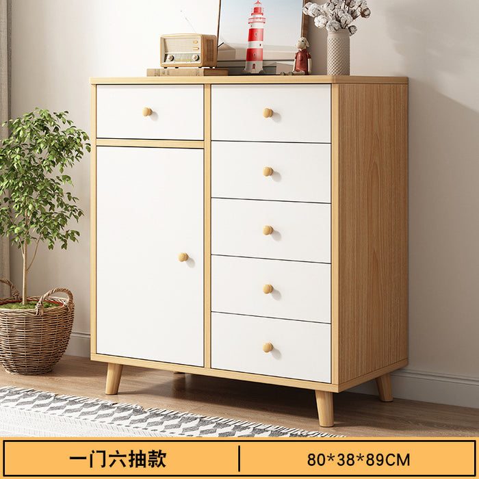 chest of drawers, locker, storage cabinet, bedroom cabinet, bucket cabinet, living room against the wall, simple modern drawer storage bookcase