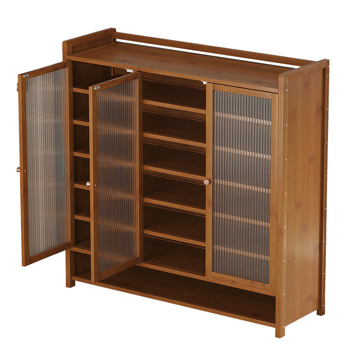 Shoe rack simple and strong multi-layer dust-proof shelf at home door, foldable finished product storage shoe cabinet