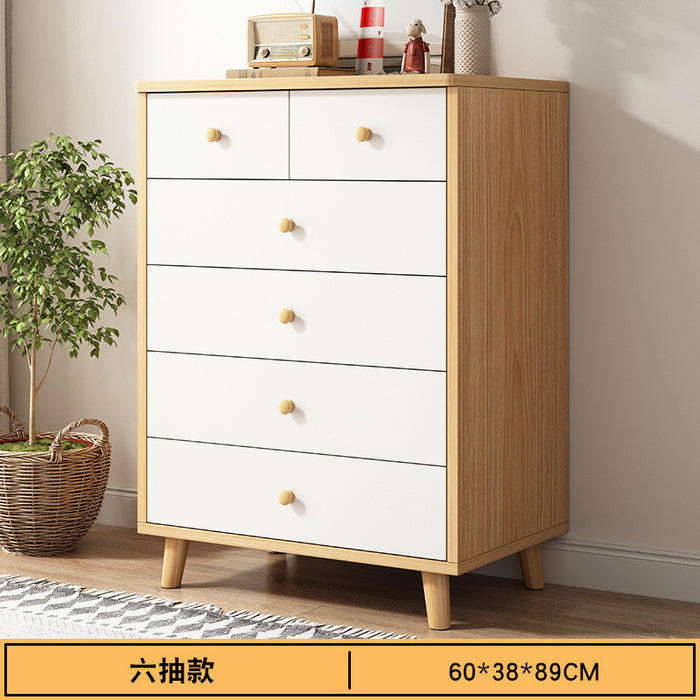 chest of drawers, locker, storage cabinet, bedroom cabinet, bucket cabinet, living room against the wall, simple modern drawer storage bookcase