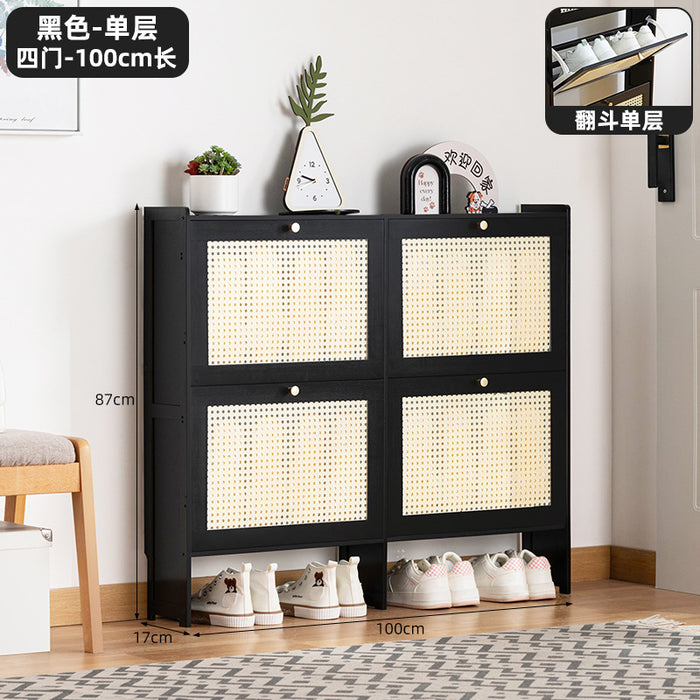 Simple shoe rack household door multi-layer with door dust-proof entry shoe rack shoe cabinet high vertical integrated storage rack