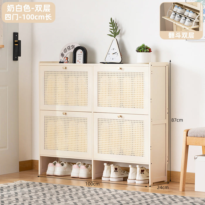 Simple shoe rack household door multi-layer with door dust-proof entry shoe rack shoe cabinet high vertical integrated storage rack