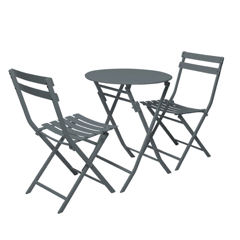 TouchsmartEF | Milk tea shop outdoor folding table and chair combination cafe dessert simple outdoor