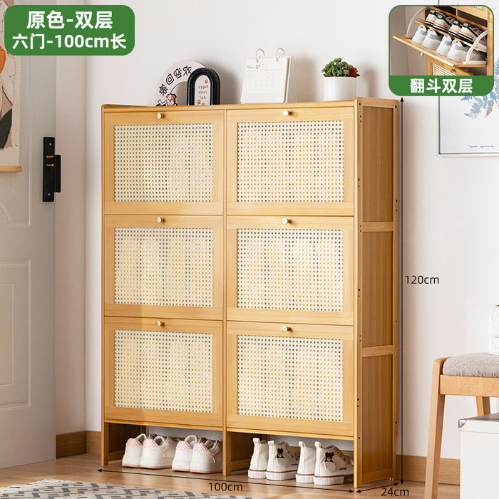 Simple shoe rack household door multi-layer with door dust-proof entry shoe rack shoe cabinet high vertical integrated storage rack