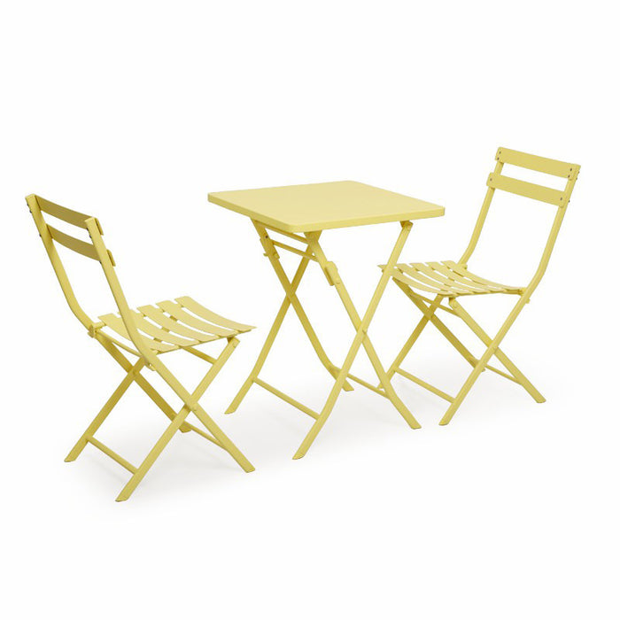 Milk tea shop outdoor folding table and chair combination cafe dessert simple outdoor swing chair set