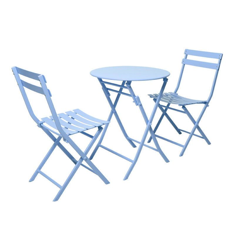 TouchsmartEF | Milk tea shop outdoor folding table and chair combination cafe dessert simple outdoor