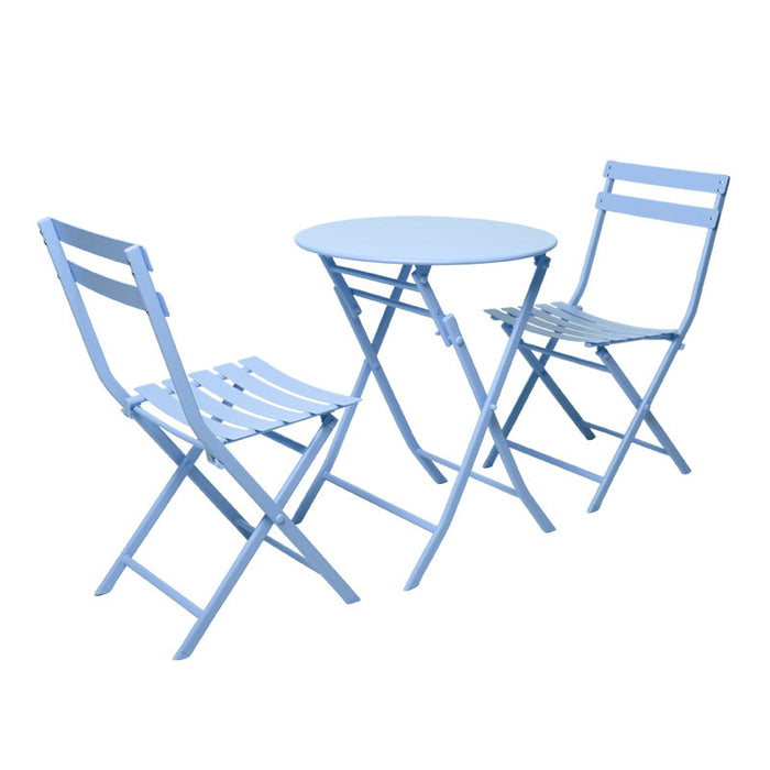 Milk tea shop outdoor folding table and chair combination cafe dessert simple outdoor swing chair set