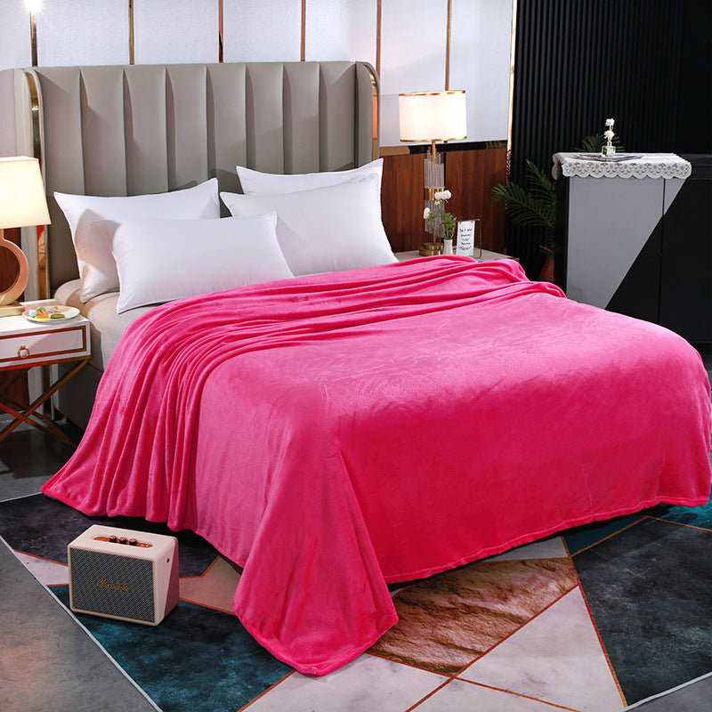 TouchsmartEF | Solid flannel blankets, plain coral fleece sheets, milk fleece blankets