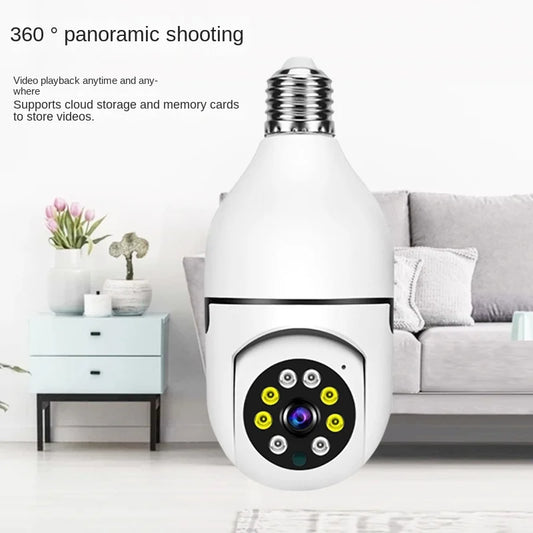 TouchsmartEF | Bulb Surveillance Camera Home Wireless Wifi360 Degree