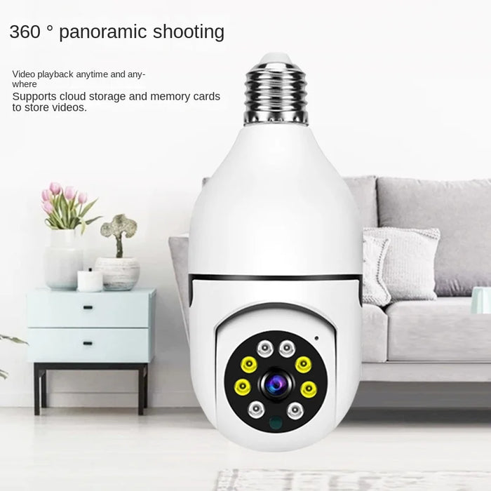 Bulb Surveillance Camera Home Wireless Wifi360 Degree