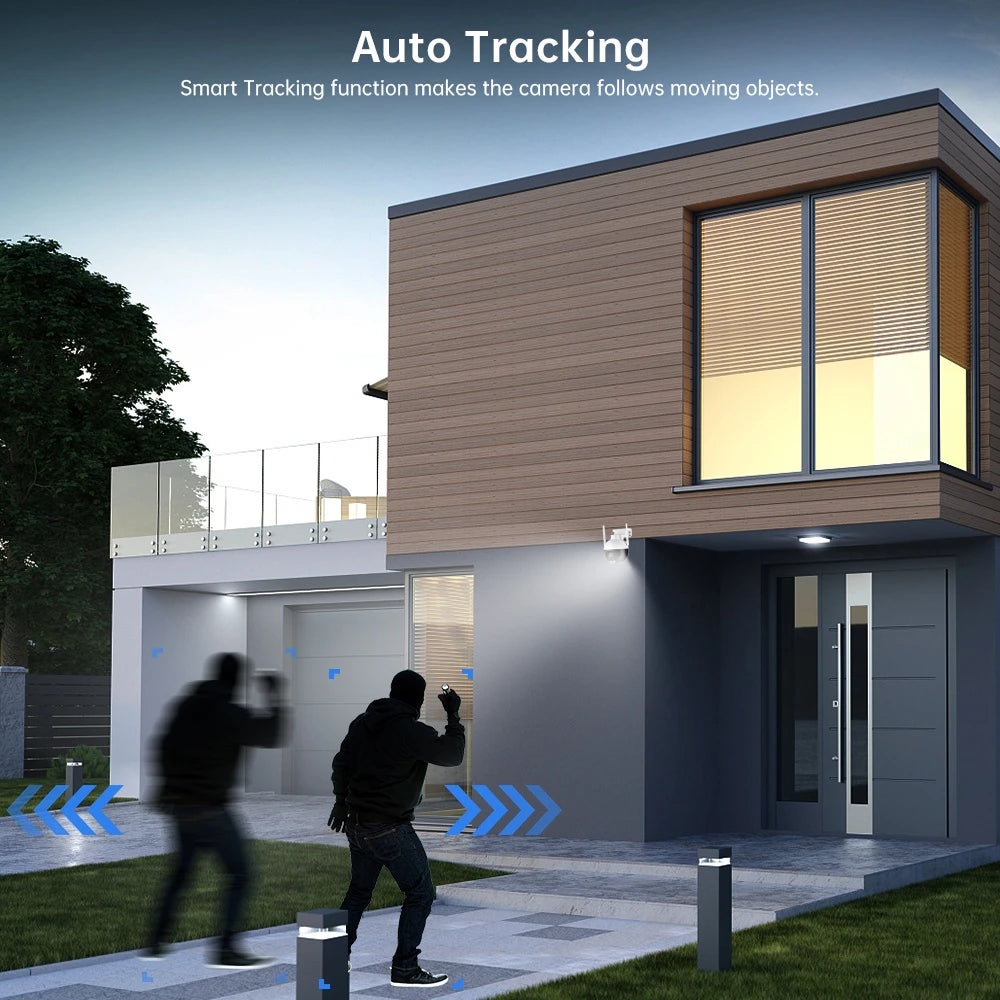 TouchsmartEF | 4MP PTZ WiFi Camera AI Human Detection Color Night Vision Video Surveillance Outdoor