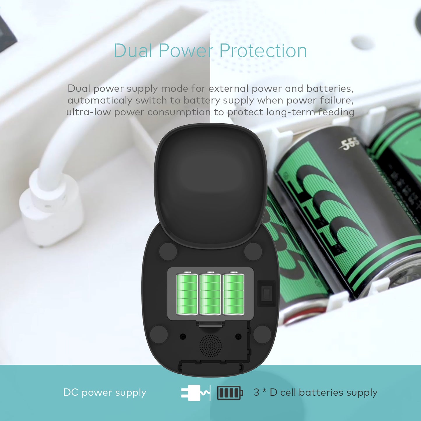 TouchsmartEF | Pet smart feeder, video 1080P can manually adjust the camera angle