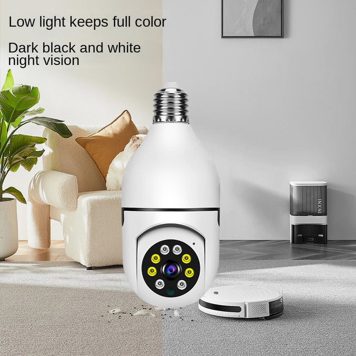 Bulb Surveillance Camera Home Wireless Wifi360 Degree