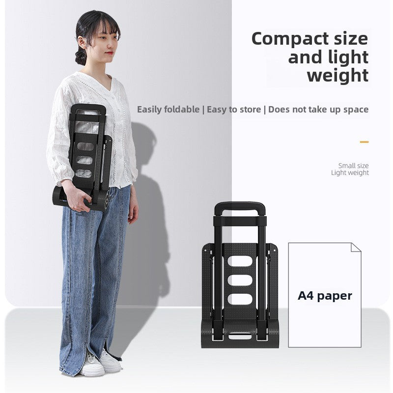 TouchsmartEF | Small pull cart folding household portable pull goods handling trailer shopping shopp