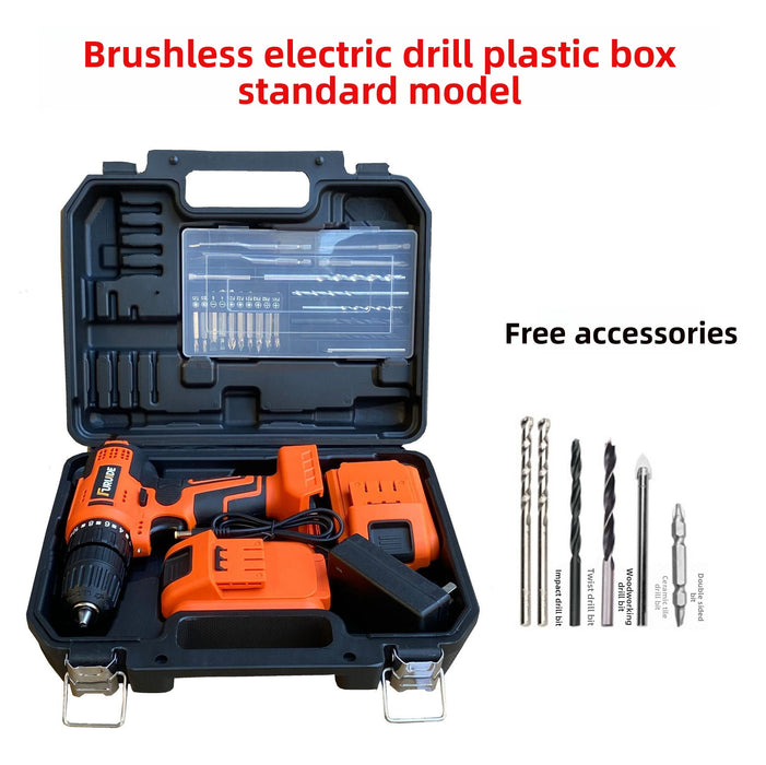 Brushless charging hand drill multi-function electric screwdriver household power tool set